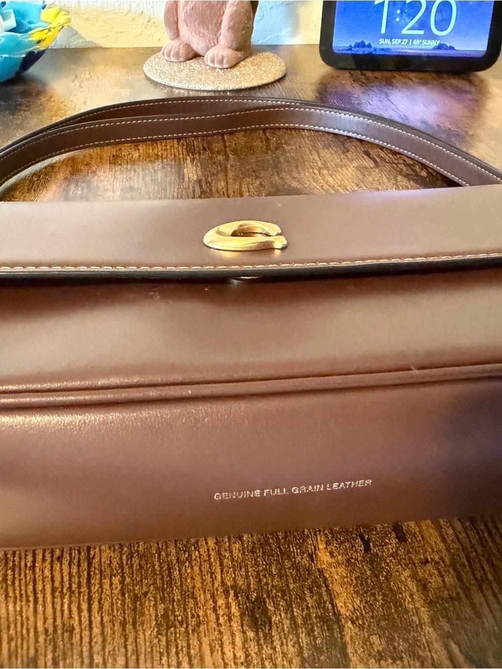Coach Brook Flap Chain Bag in Maple Brown with Brass Hardware gently used - Picture 16 of 16